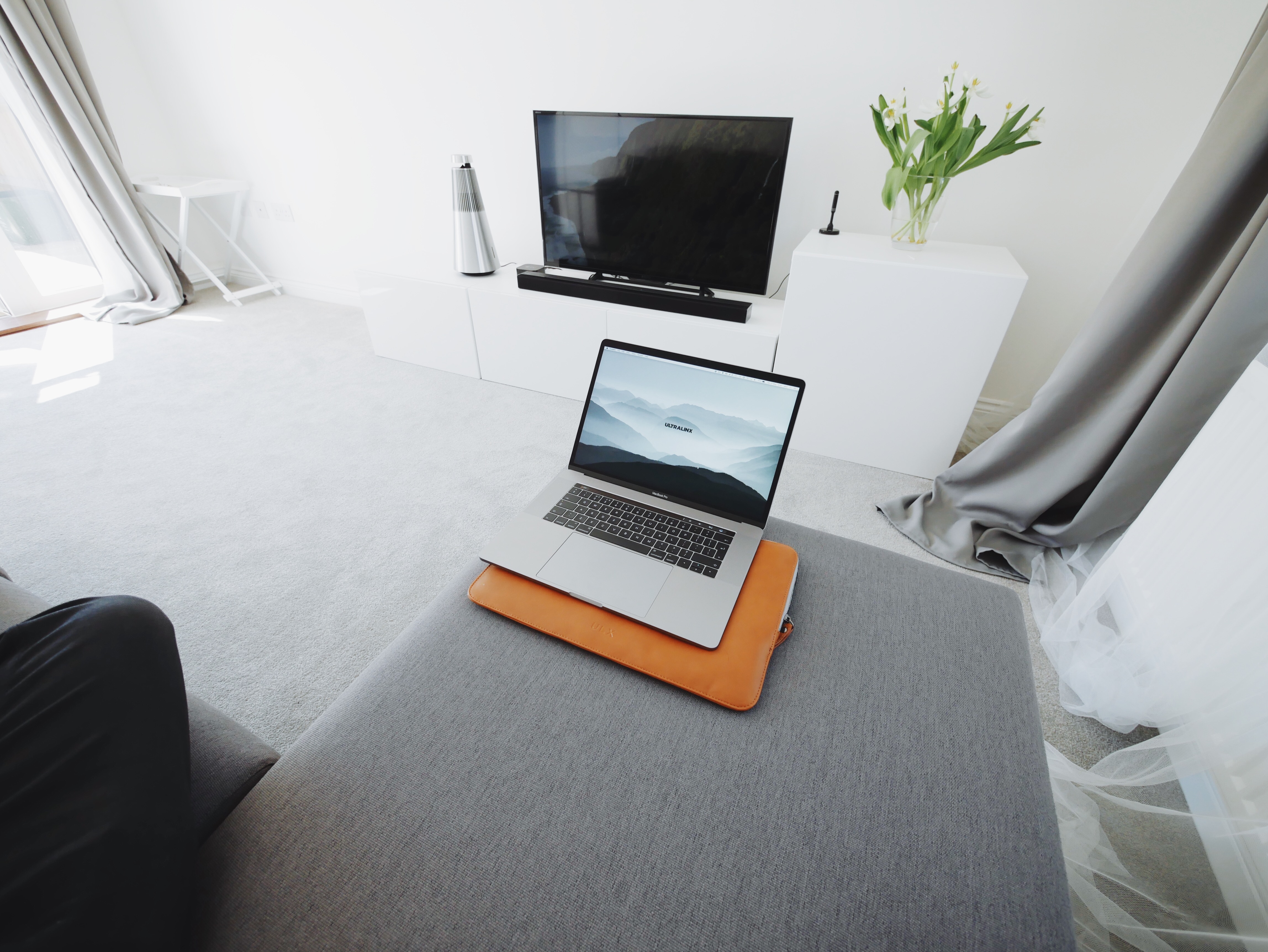 A TV and a laptop