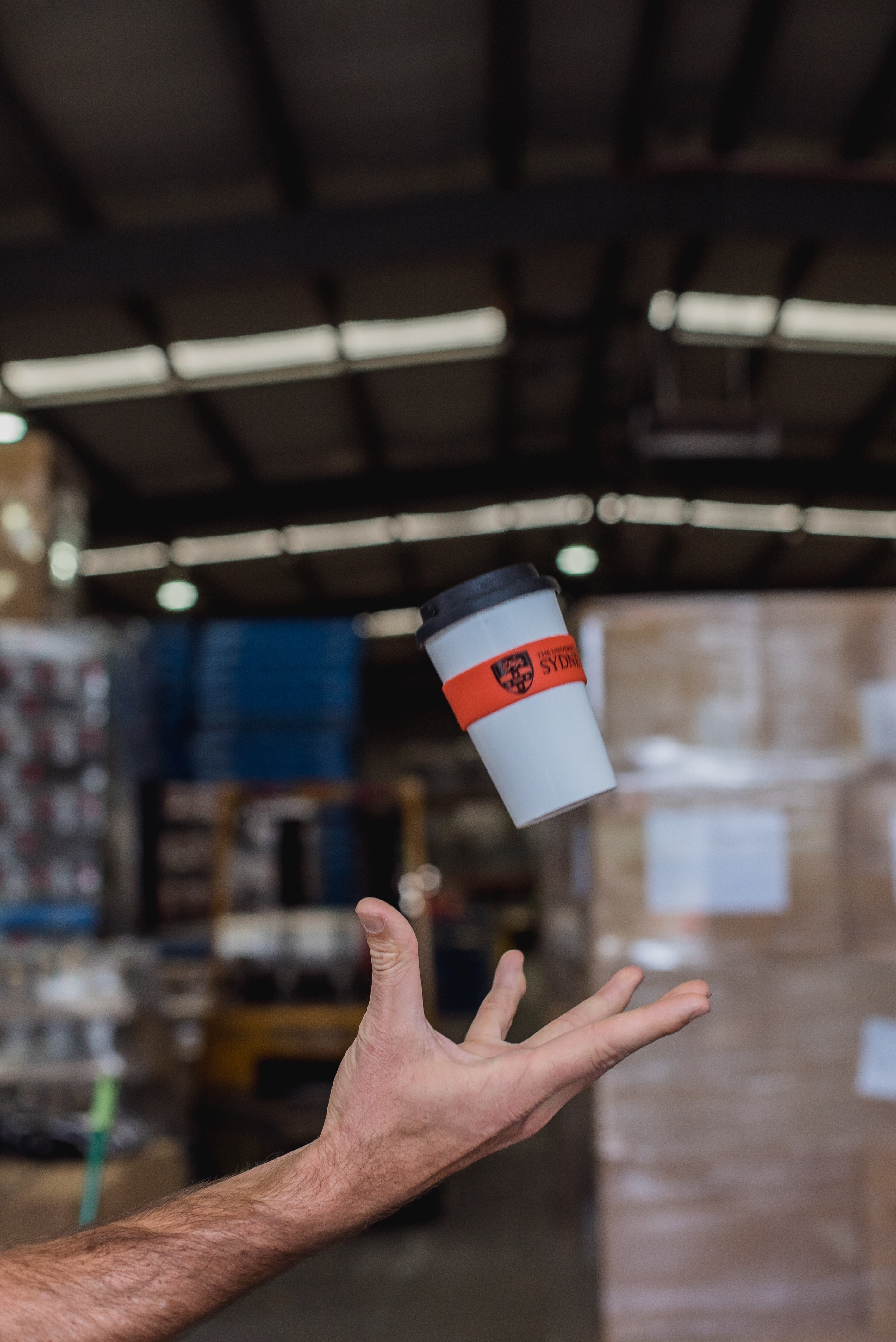 A reusable coffee-to-go-mug