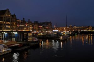 Amsterdam bei schlechten Wetter